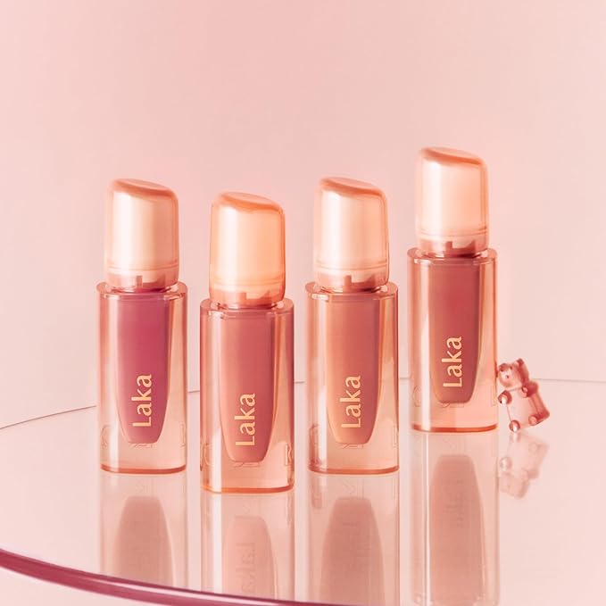 Laka Jelling Nude Gloss, 4.5g/0.15oz, Sheer Hydrating Lip Oil with No Stain, Non-Sticky, Nourishing Gloss for a Fresh, Glowy Look, Vegan, Clean Beauty Makeup, K-Beauty (#304 Ginger Ring)