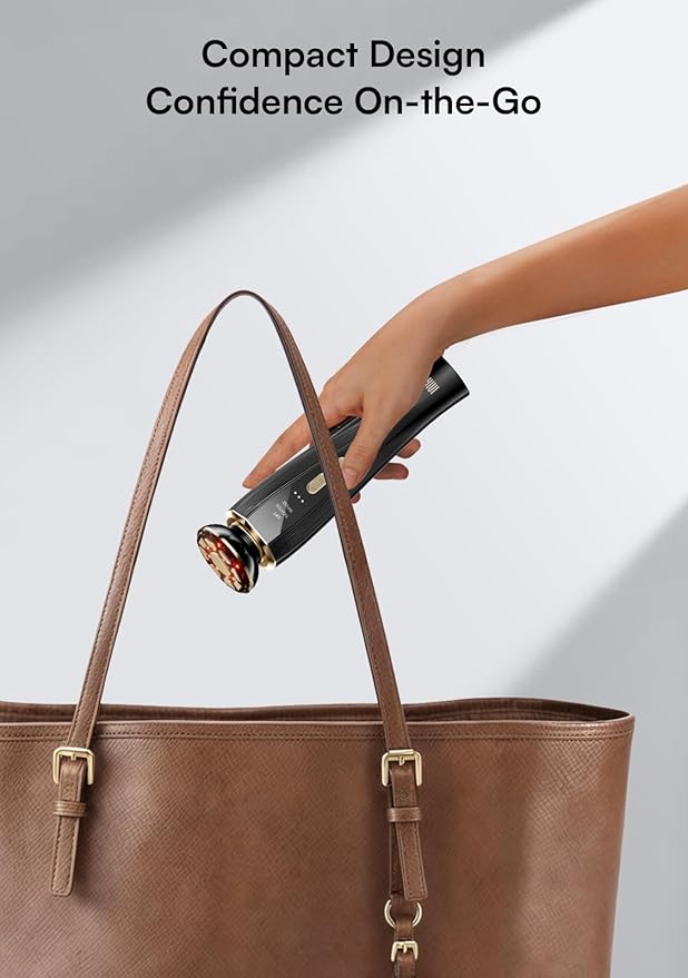 INIA 3-in-1 Skin Tightening Device True Beauty Glow Facial Massager Red Light Therapy for Face and Neck