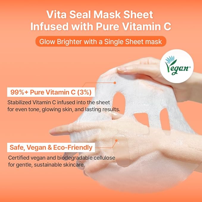 Hanskin Vitamin C Glow Duo – Powder Facial Cleanser & Sheet Mask Set | Gentle Exfoliation, Hydration & Radiant-Looking Skin | Korean Skincare Routine for Dull, Dry & Sensitive Skin, K-Beauty