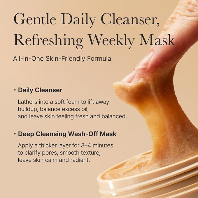 Arencia Calendula Rice Mochi Fresh Cleanser - Moisturizing, Brightening & Deep-Cleansing (4.23oz)