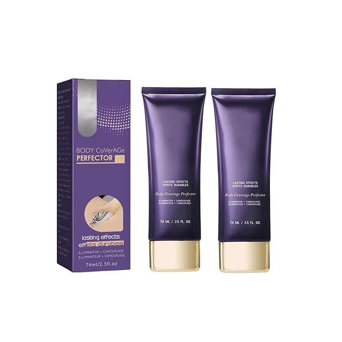 Body Coverage Perfector 2PCS Waterproof Leg & Body Makeup Tattoo Cover Up Makeup Natural Radiance