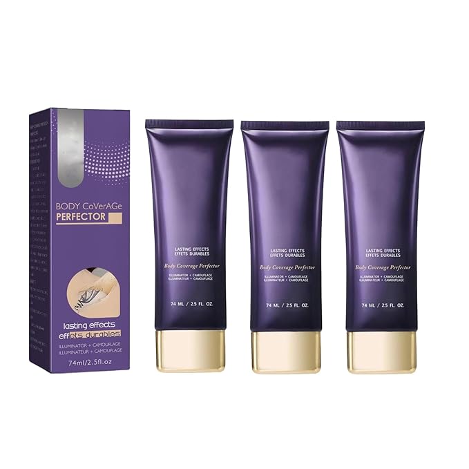 Body Coverage Perfector 3PCS Waterproof Transfer-Resistant Leg & Body Makeup, Long Lasting Tattoo Cover Up Makeup