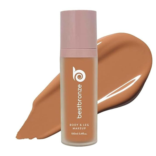 Best Bronze Bombshell Body Makeup - Tattoo Cover Up Makeup & Body Foundation Waterproof - Tattoo Concealer Waterproof for Scars, Varicose Veins Cover Up & Leg Foundation (NC50 Rich Brown)