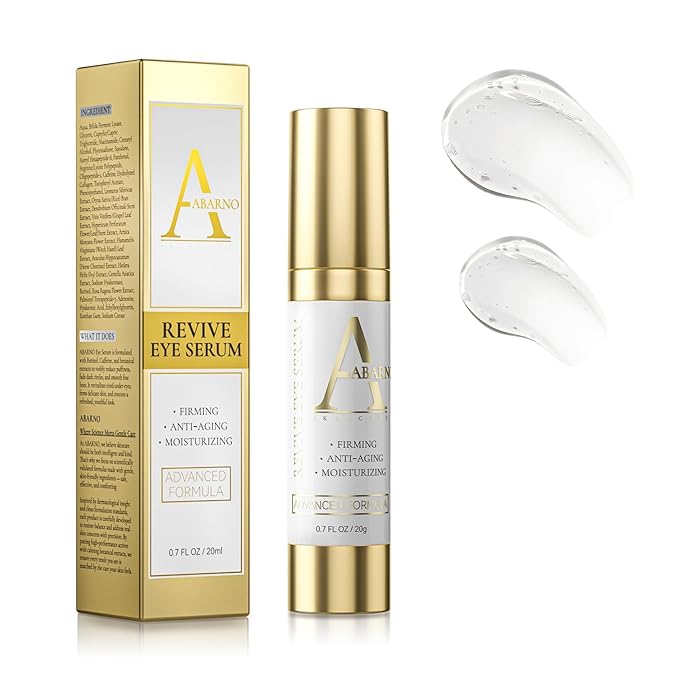 Hydrating Eye Serum for Dark Circles and Puffiness – Caffeine, Retinol, Niacinamide, Peptides – Anti-Wrinkle, Firming, Smooths Fine Lines – Under Eye Treatment – 0.7 fl. oz