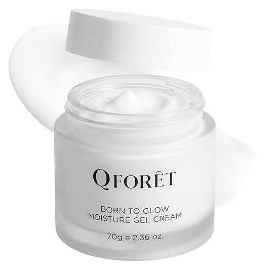 Born to Glow Face Moisturizer – Hydrating & Firming Gel Cream, Fragrance-Free Makeup Prep, Vegan Mucin + Ceramide + Peptides, K-Beauty, 2.36 fl oz