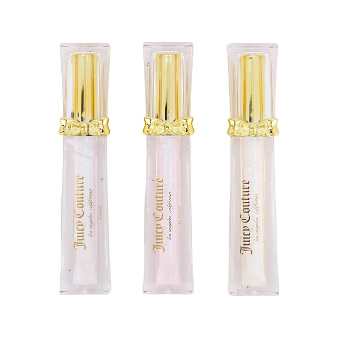 Juicy Couture 3 Pack Liquid Highlighter Makeup Set – Bloom, Shine, & Glow, Buildable & Lightweight