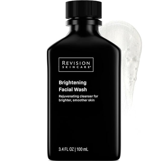 Revision Skincare Brightening Facial Wash, Daily Face Wash for Oily and Combination Skin with Vitamin C, Glycolic Acid, and Salicylic Acid to Brighten, Exfoliate, and Remove Impurities, 3.4 fl oz