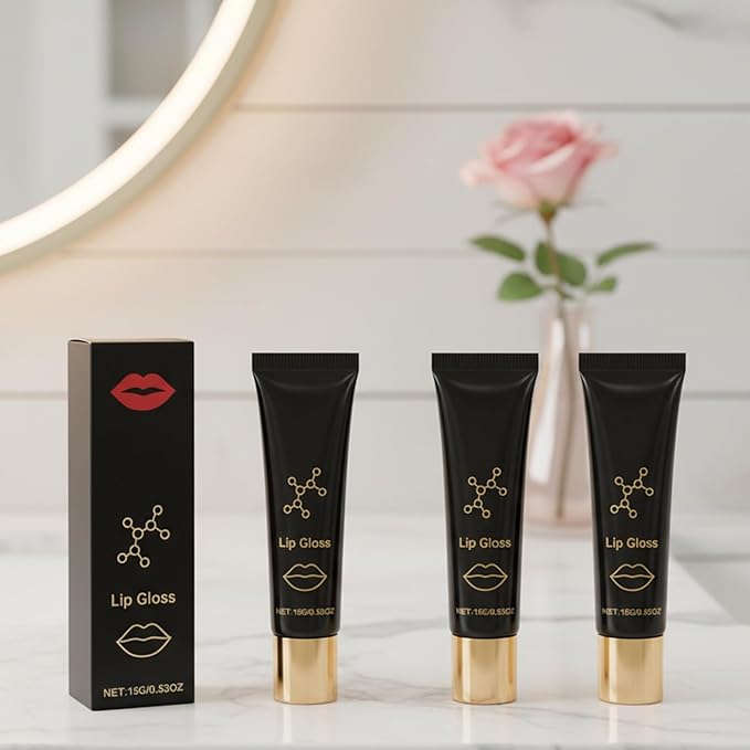 Herbionyx Luxury Lip Gloss,Herbionyx Lip Booster Serum,Hydrating And Nourishing Lip Oils (3PCS)