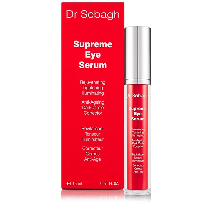 Dr Sebagh Supreme Eye Serum (0.5 fl oz) - Advanced Roll-On Formula | Designed to Aid Smoother Younger & Firmer-Looking Skin | Helps Reduce Puffiness Circles Fine Lines & Wrinkles | Boosts Elasticity