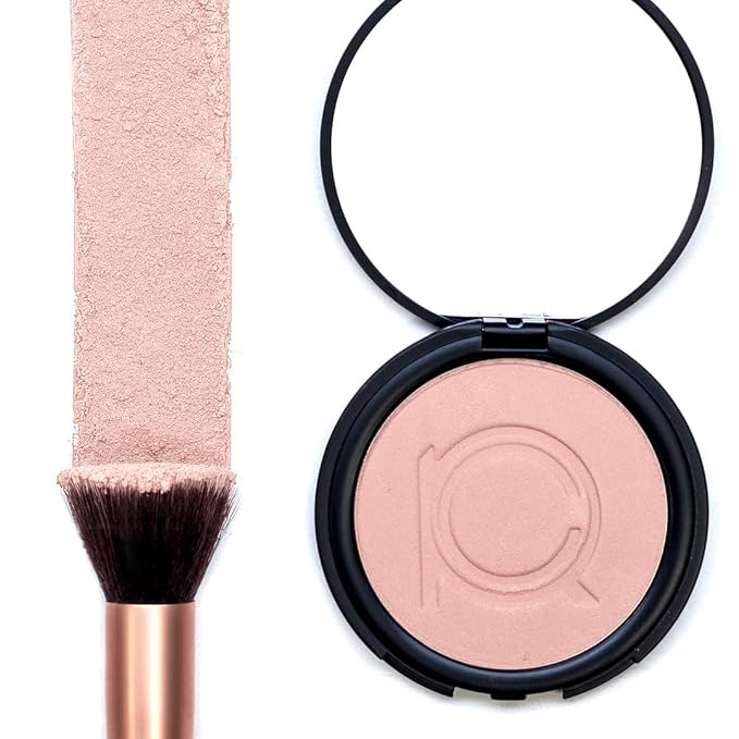 ioly's Beauty pressed powder foundation Compact with powder puff 0.49 OZ Makup fit me powder foundation Makeup full coverage foundation texture powder for men and woman