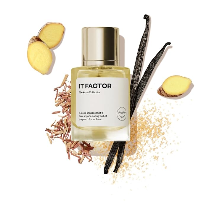 Dossier Originals - IT FACTOR - Eau de Parfum - 50 ML - For Women Men Unisex - Long-lasting Perfume Crafted in France - Vegan - Pure Infused - Perfume Spray