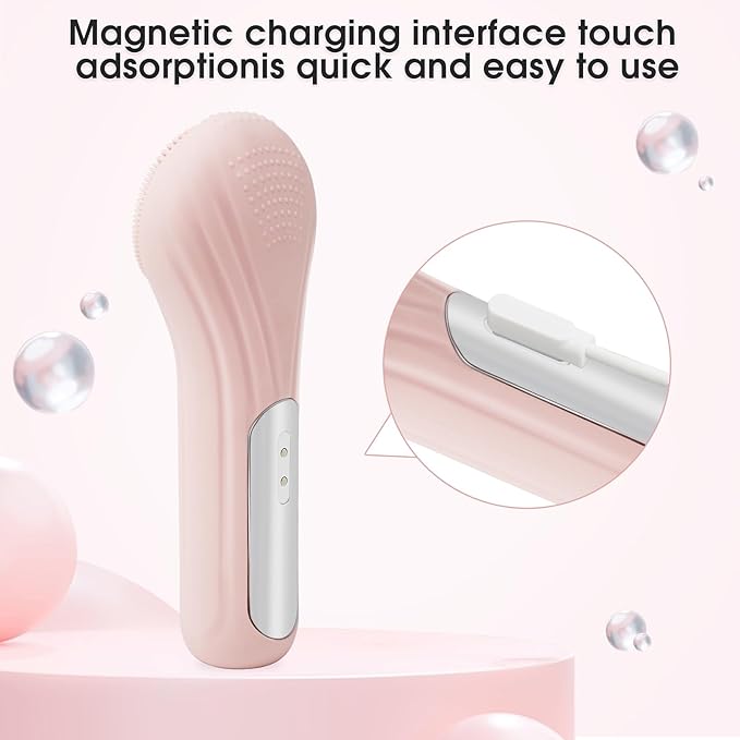 Facial Cleansing Brush,Electric Face Brush Suitable for Men and Women,Fast Cleanse,Exfoliation and Massage,USB Charging