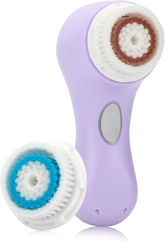 Mia 2 Sonic Facial Cleansing Brush - Electric Face Exfoliator for Deep Clean & Pore Cleansing, Waterproof & Rechargeable – Lavender