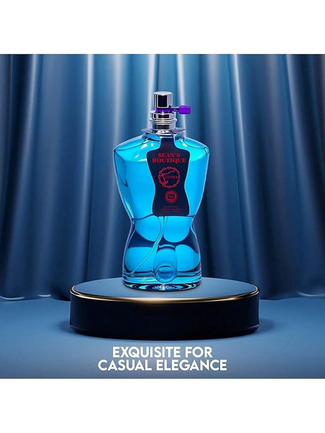 2PCS Valentine Milano/Sean Ultra Eau De Toilette for Men-Fresh,Romantic Scent Perfume for Men 3.4 Fl Oz Each Mens Cologne For All Skin Daily Used