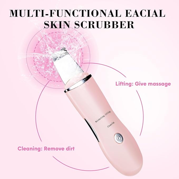 Facial Steamer Spa Kit, Skin Scrubber, Nano Ionic Face Steamer for Deep Cleaning Unclogs Pores, Warm Mist Humidifier Steamer for Face Home Sauna SPA