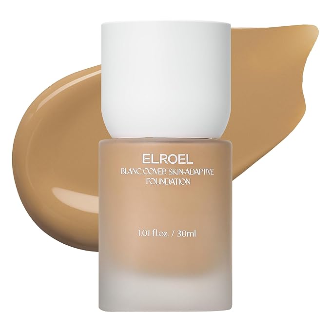 Blanc Cover Skin Foundation - K-Beauty Skincare Liquid Foundation Makeup with Panax Ginseng, Niacinamide & Collagen - Lightweight, Buildable 24HR Hydrating Wear 1.01 Fl Oz (#430)