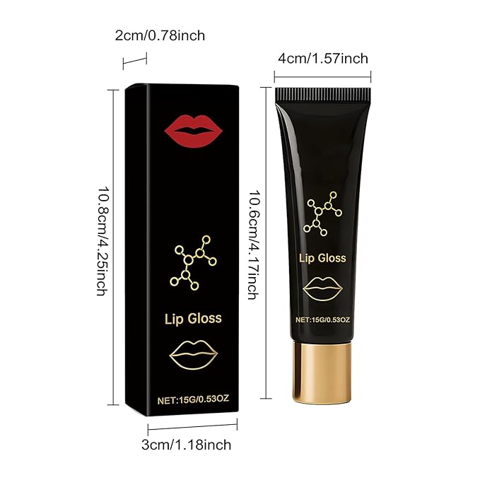 Herbionyx Luxury Lip Gloss,Herbionyx Lip Booster Serum,Hydrating And Nourishing Lip Oils (1PCS)
