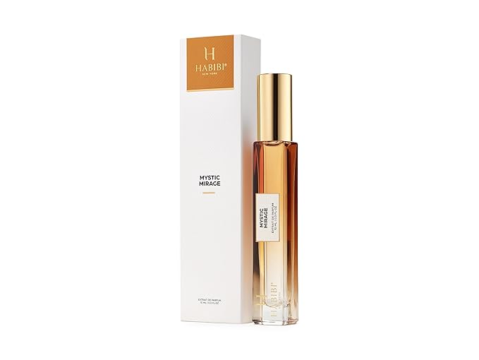 H HABIBI Mystic Mirage Extrait De Parfum 10ml (0.30 fl Oz) – Travel Size Arabian Fragrance for Women & Men, Long Lasting, 25% Perfume Oil, Luxury Niche Scent with Leather Case