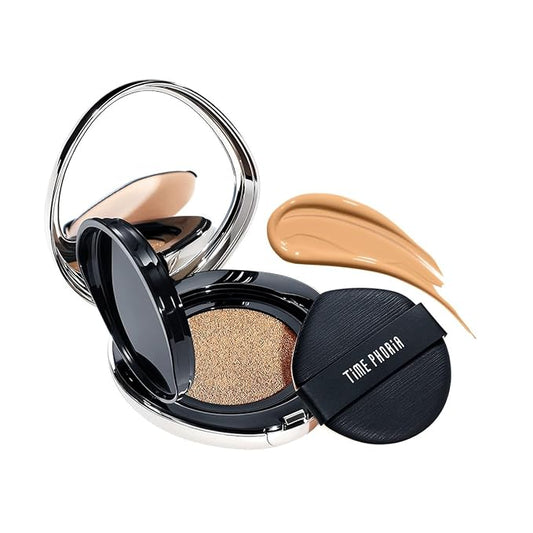 TIMELESS LUMINA MATTE PERFECTION CUSHION | Full Coverage, Weightless, Skin fit, Velvety Matte Finish, Oil-Control Waterproof Foundation, Sweatproof Flawless BB Cream CC (04 BEIGE)