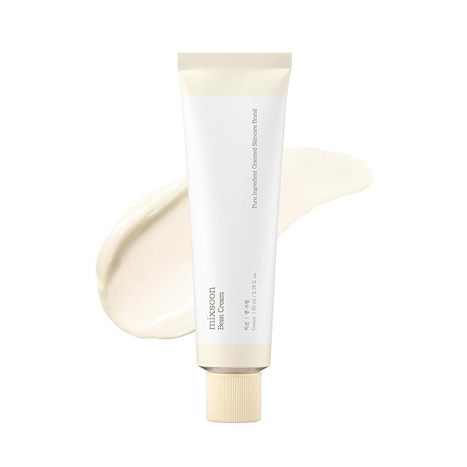 mixsoon Bean Cream - Deep Moisturizing, Hydrating and Smoothing for Face, Fermented Soybean Extract, Lightweight Non-Sticky Finish 65ml / 2.19 fl.oz. Korean Glass Skin Care