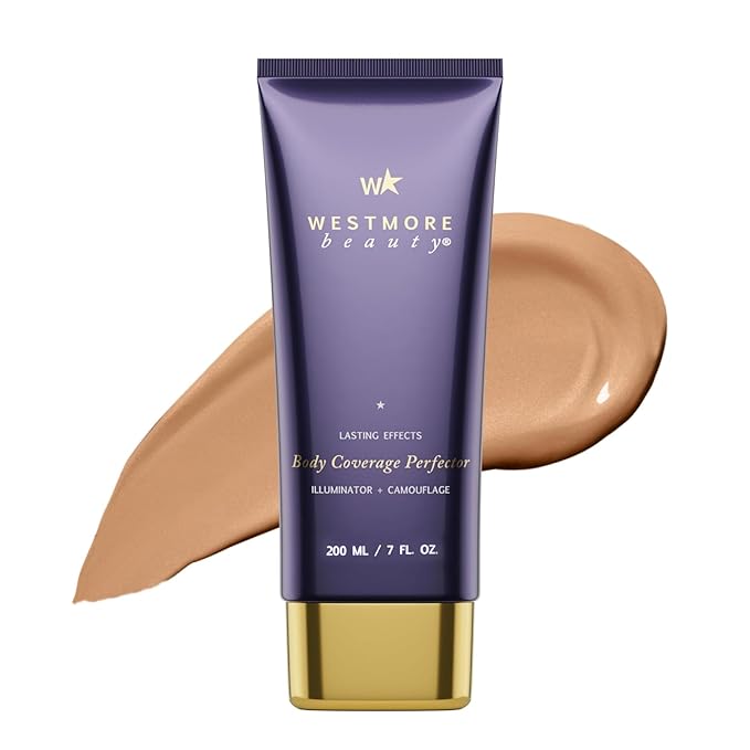 Westmore Beauty Body Coverage Perfector – Waterproof Leg & Body Makeup - Tattoo Cover Up Makeup - 7 Oz Natural Radiance