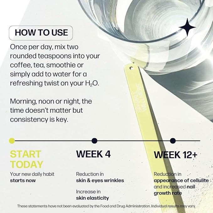 Sparkle Wellness VERISOL Bioactive Hydrolyzed Collagen Peptides | Collagen Powder Supplement with Vitamin C & Hyaluronic Acid for Hair, Skin, and Nail Health | Skin Boost Plus (Orange) [50-Serves]