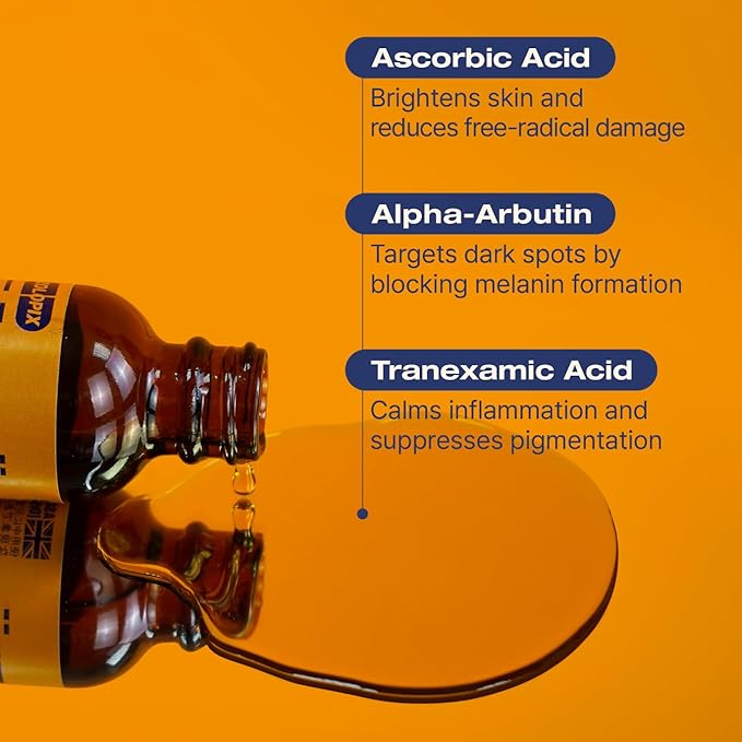 MINTAVI20 20% Vitamin C Serum with Ascorbic Acid, Alpha Arbutin & Tranexamic Acid for Brightening Dark Spots | Korean Skin Care for Radiant, Even-Toned Skin, 26ml / 0.879 fl. oz