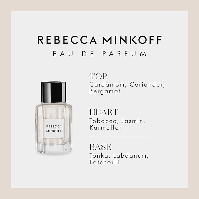 Rebecca Minkoff Perfume for Women - Women's Perfume with Notes of Cardamom, Coriander, Bergamot, Tobacco, Jasmin, Tonka, and Patchouli - 3.4 oz.