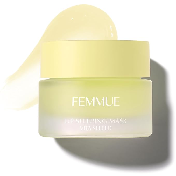 FEMMUE Lip Sleeping Mask (Vita Shield) | Overnight Hydrating Treatment for Dry, Cracked Lips | With Fatty Acids for Plumping & Softening | Non-Sticky Formula