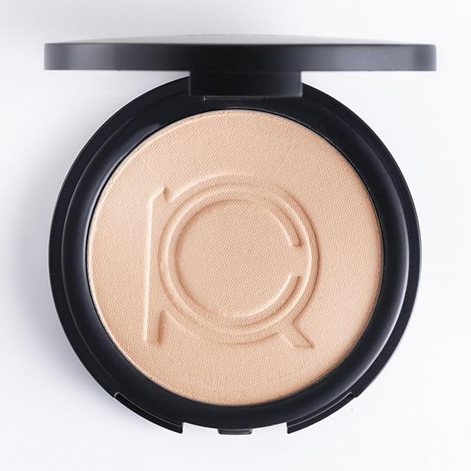 ioly's Beauty pressed powder foundation Compact with powder puff 0.49 OZ Makup fit me powder foundation Makeup full coverage foundation texture powder for men and woman