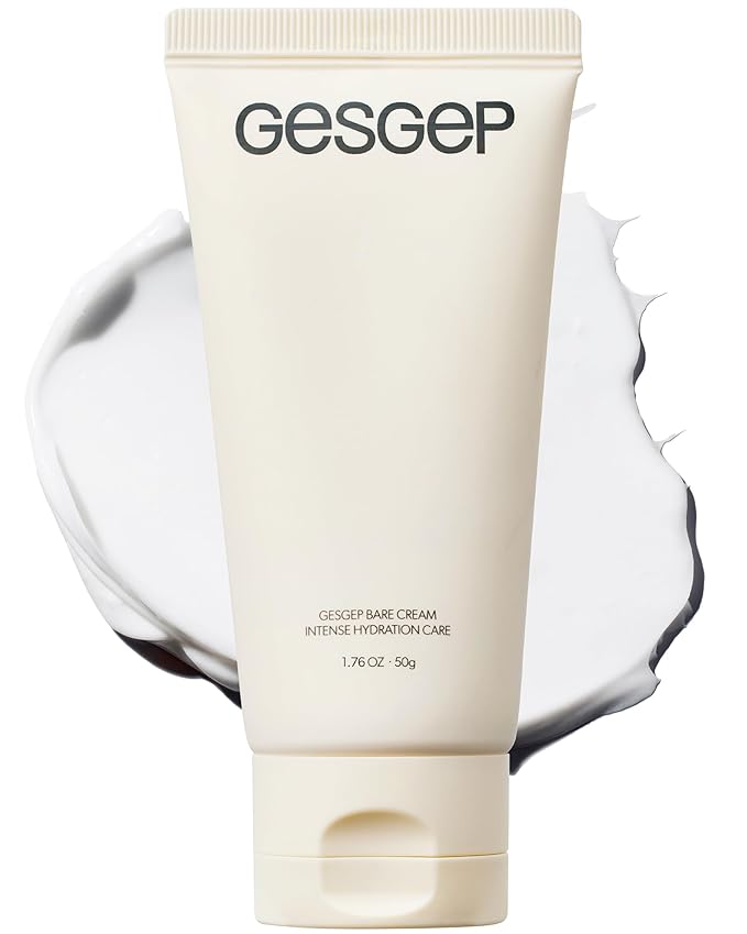 Bare Cream - JUST MAKEUP Show Korean Face Moisturizer by Top Artists Son & Park - Ceramide Hyaluronic Acid Daily K-Beauty Skincare - 100Hr Hydration Barrier Repair Makeup Primer, 1.76 oz.