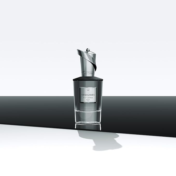 MIND GAMES Ruy Lopez - Luxury Perfume with Notes of Black Tea, Rose, Patchouli & Leather - Elegant Extrait de Parfum for Women & Men - Woody & Green Perfume - 100 mL/3.4 oz