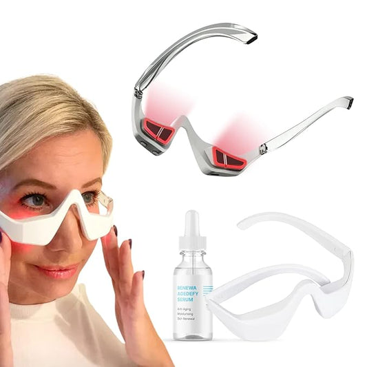 Radiant Eye Care Bundle – Age-Defy Serum + Red Light & Microcurrent Under-Eye Device for Bright, Firm Skin