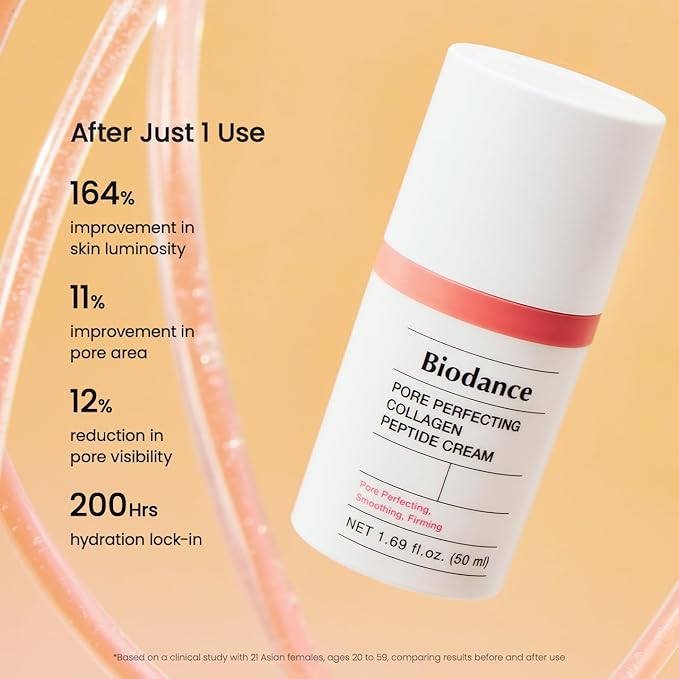 BIODANCE Pore Perfecting Collagen Peptide Cream, Hydrating, Plumping, Pore Care, Firming Facial Moisturizer, Korean Skin Care, Valentines Day Gifts for Her