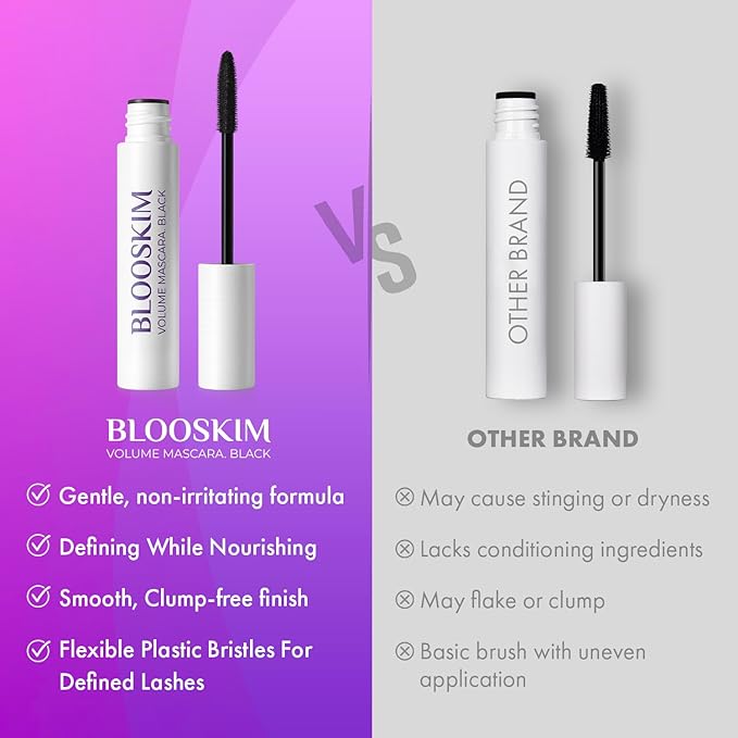 Mascara for Older Women 60 Plus: Hypoallergenic Black Prime Mascara for Sensitive Eyes, Non-Clumping Formula for Mature Women, 5.5g
