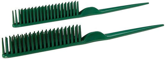 3 Row Styling Comb For Detangling, Defining And Separating Curls (Green)