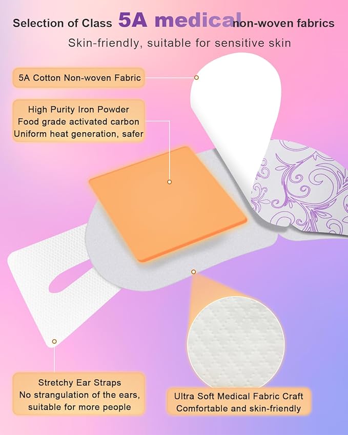 ProCIV 20 Packs Steam Eye Masks, Warming Eye Masks for Dark Circles, Disposable Self-heating Hot Eye Mask Soothing Headache, Dry Eyes, Heating Eye Mask for Stress Eye Fatigue Relief