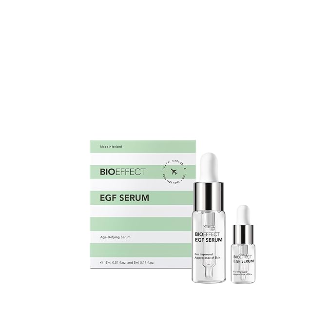 BIOEFFECT EGF Serum | Epidermal Growth Factor + Hyaluronic Acid | Age-Defying Face Treatment for Fine Lines & Wrinkles, Hydration & Firmness, 20 mL / 0.68 oz