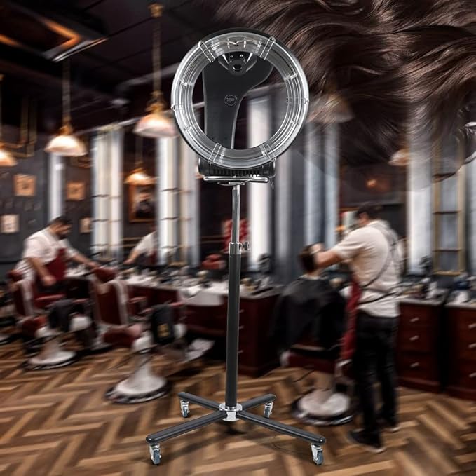 3 in 1 Hair Dryer, Orbiting Infrared Hair Dryer, Halo Roller Ball Hair Color Processor, 850w, For Home and Salon, Black