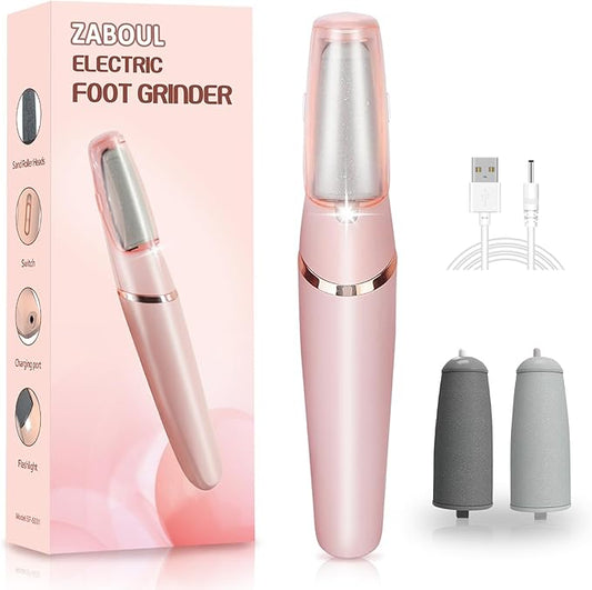 Callus Remover for Feet, ZABOUL Electric Foot Callus Remover Rechargeable Pedicure Tools Smooth Pedicure Wand Electronic Foot File, Feet Care for Removes Dry Hard & Dead Skin Ideal Gift