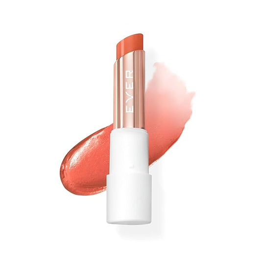EVER Peptide Lip Therapy — Coral (Orange-Toned Pink Tinted Balm with Peptides & Moisturizing Botanical Oils)