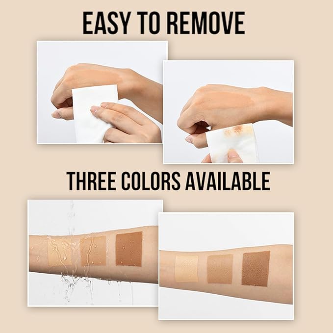 O’CHEAL Waterproof Leg Makeup Cream, No Transfer Tattoo Cover Up&Scar Concealer, Long Lasting Body Foundation for Flawless Skin, Leg Varicose Vein Cover Up, Suitable All Skin Tones (Dark Brown)