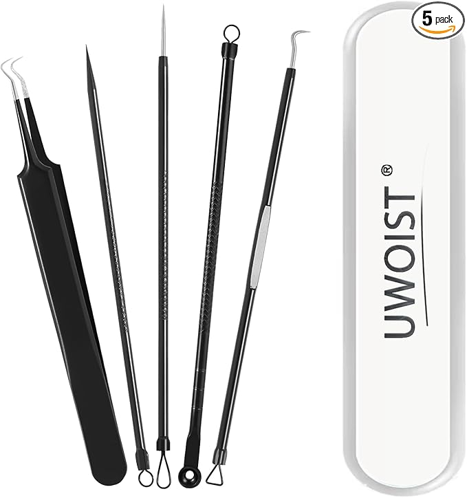 Blackhead Remover Tools Pimple Popper Tool Kit, Comedones Extractor Acne Removal Kit for Blemish, Black Head Remover for face Risk Free Treatment for Whitehead Popping