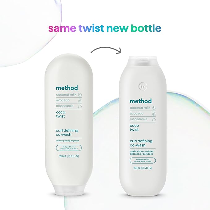 Method Curl Defining Co-Wash, Coco Twist, Coconut Milk + Avocado + Macadamia notes, 13.5oz