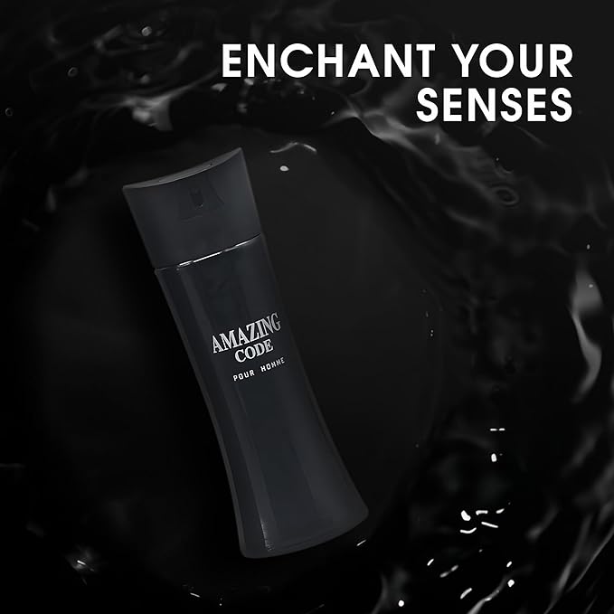 2PCS Valentine Milano/Amazing Code Eau De Toilette for Men-Fresh,Romantic Scent Perfume for Men 3.4 Fl Oz Each Mens Cologne For All Skin Daily Used