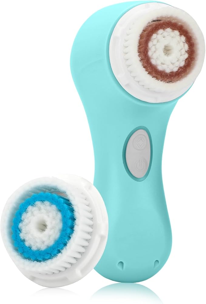 Mia 2 Sonic Facial Cleansing Brush - Electric Face Exfoliator for Deep Clean & Pore Cleansing, Waterproof & Rechargeable – Sea Breeze