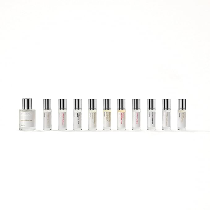Dossier - Discovery Set 10 x 11ml/0.37 fl. oz - Testing Sampler Fragrances - Diverse Fragrance Collection - Inspired by Luxury Scents - Long-Lasting - Trying Different Scents Before Purchasing