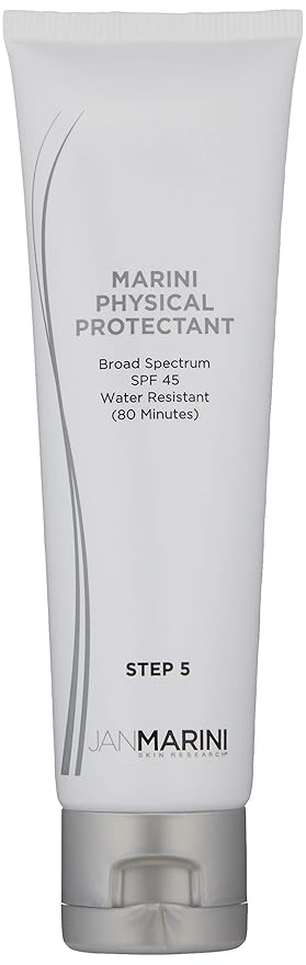 Jan Marini Skin Research Physical Protectant Tinted SPF 45 - Daily Face Protectant Product - Tinted SPF Facial Sunscreen - Sunscreen Aids Against Visible Wrinkles - Light to Medium Skin Tones - 2 oz