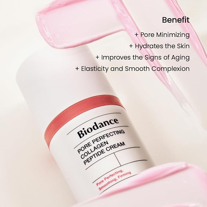 BIODANCE Pore Perfecting Collagen Peptide Cream, Hydrating, Plumping, Pore Care, Firming Facial Moisturizer, Korean Skin Care, Valentines Day Gifts for Her