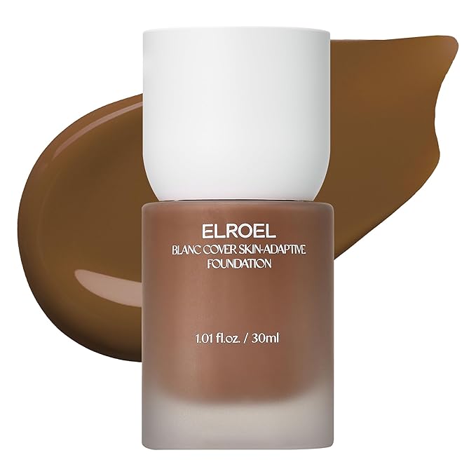 Blanc Cover Skin Foundation - K-Beauty Skincare Liquid Foundation Makeup with Panax Ginseng, Niacinamide & Collagen - Lightweight, Buildable 24HR Hydrating Wear 1.01 Fl Oz (#570)